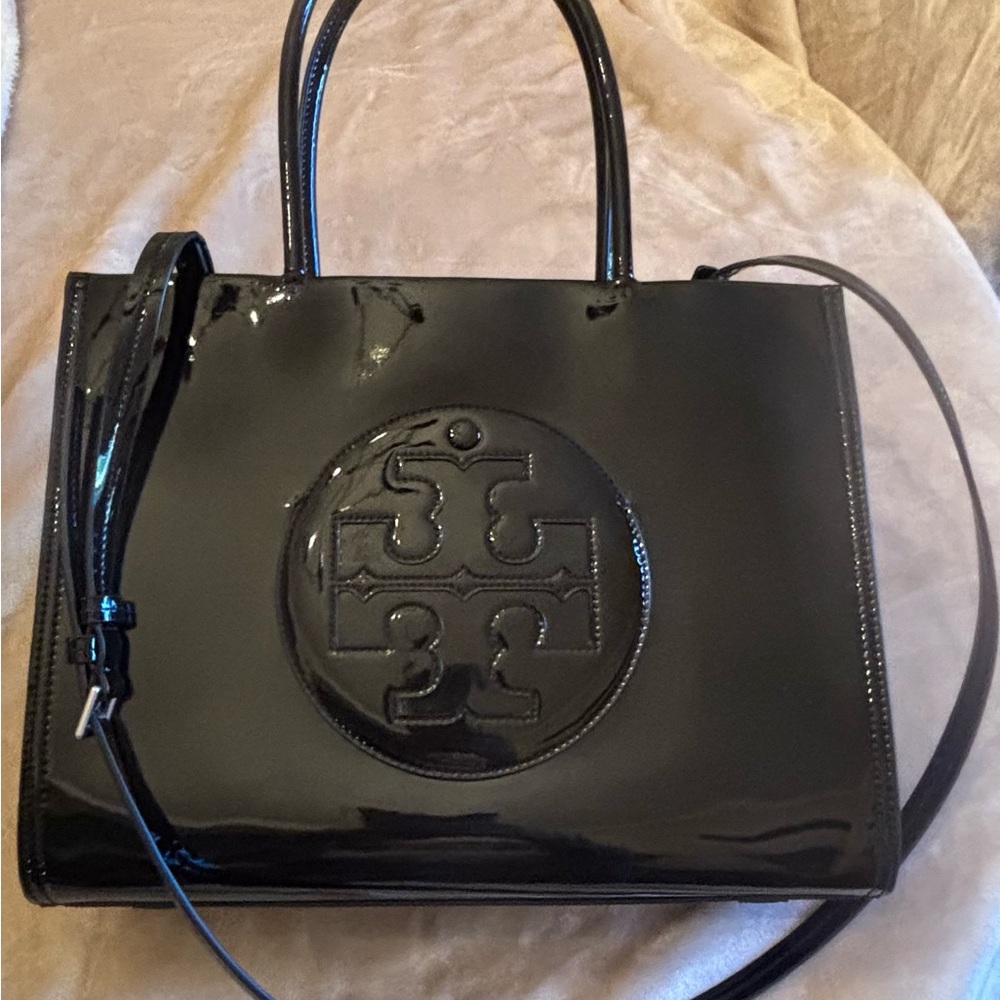 Tory Burch Glossy Black Tote